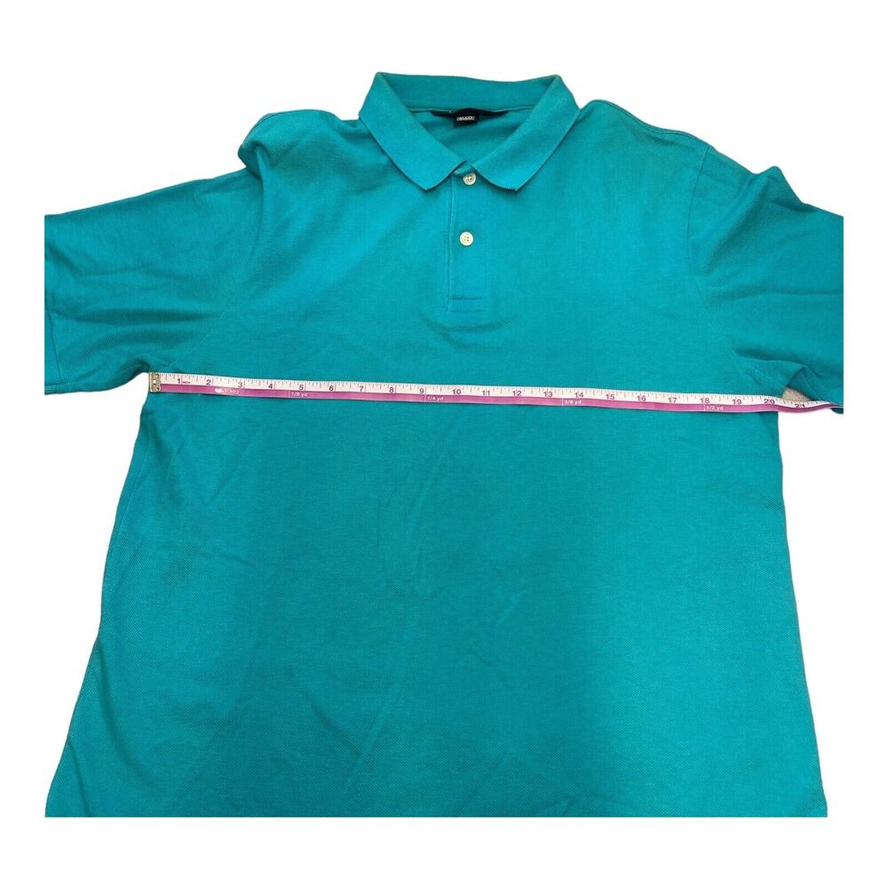 Lands’ End Polo Teal Short Sleeve Shirt Turquoise Men’s Size Medium - Picture 6 of 10